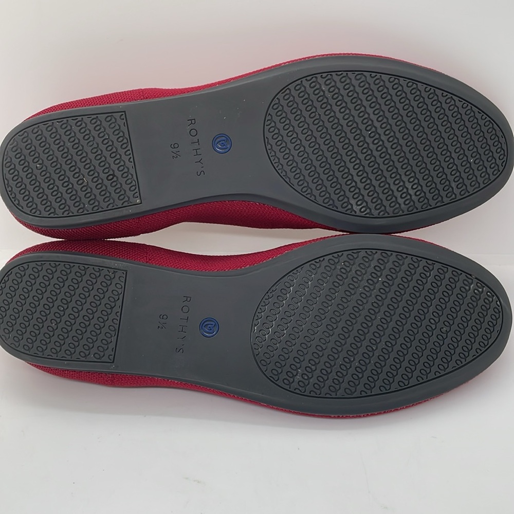 Rothy’s Red Rounded Toe Flats 9 - Picture 3 of 5